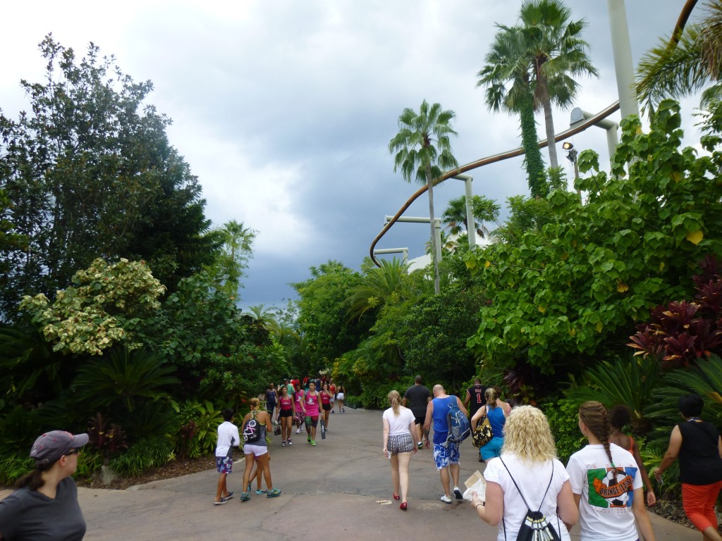 Former location of the Jurassic Park arch