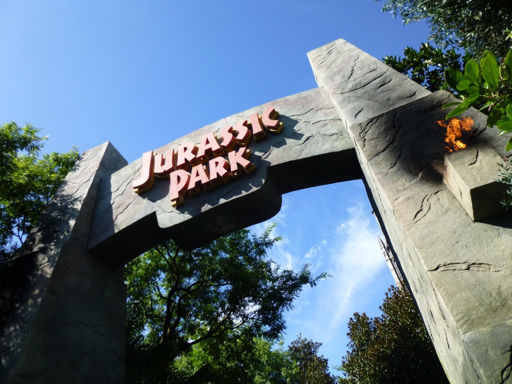 The other Jurassic Park arch, which is still up, over by Harry Potter