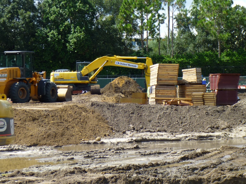 More piles of wood have arrived