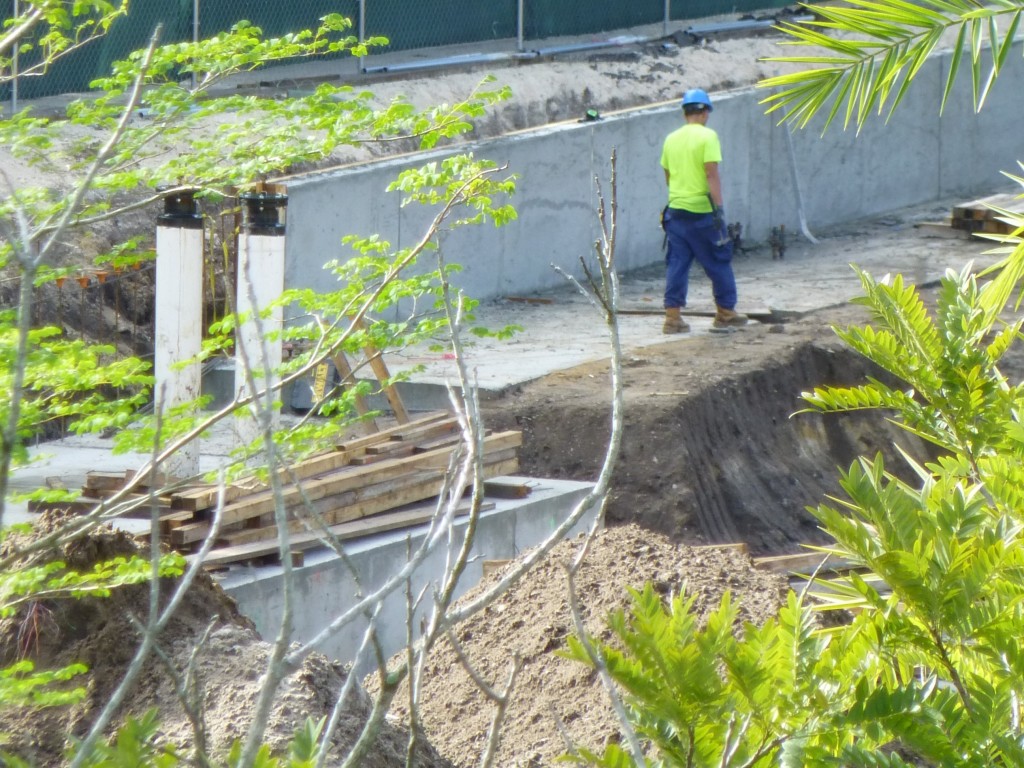 Extremely thick foundation being poured as well along the perimeter