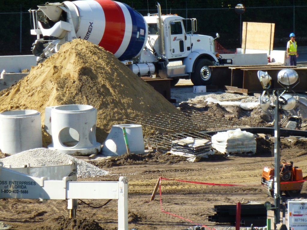 Lots and lots of concrete yet to pour