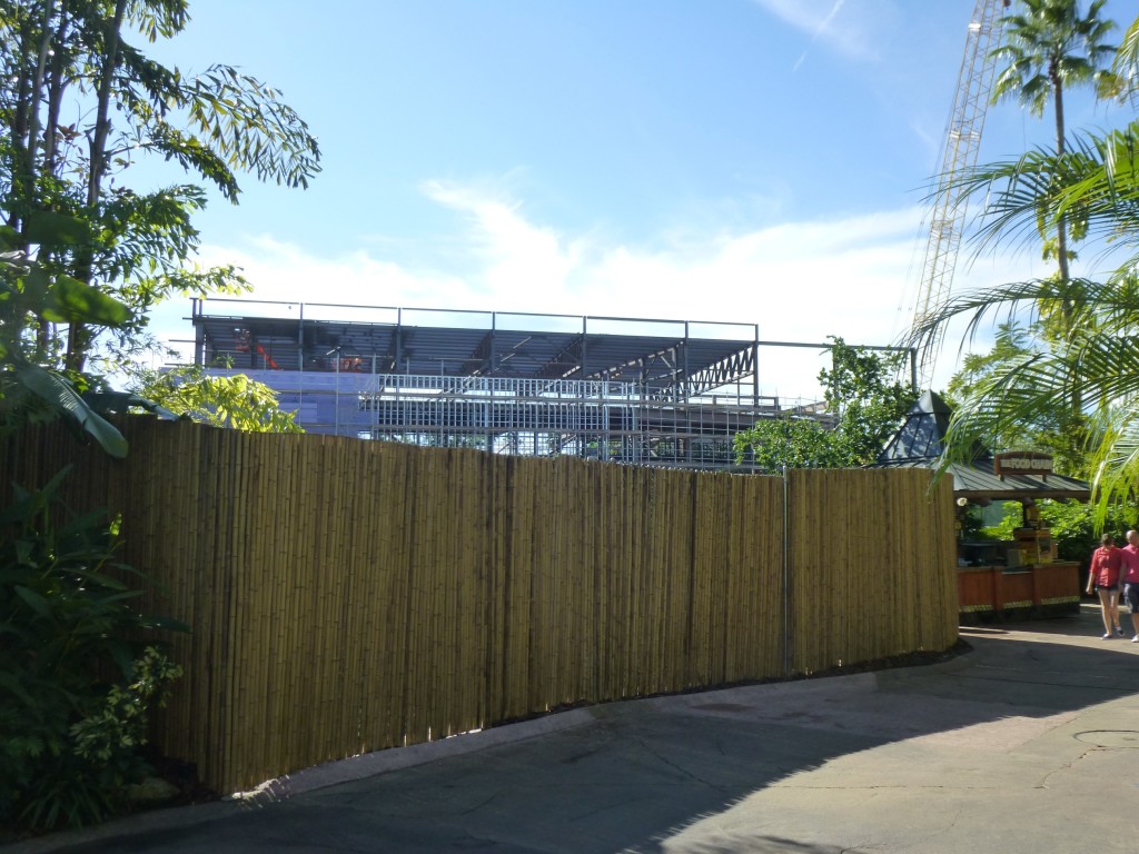 The view of the massive structure walking from the Toon Lagoon side