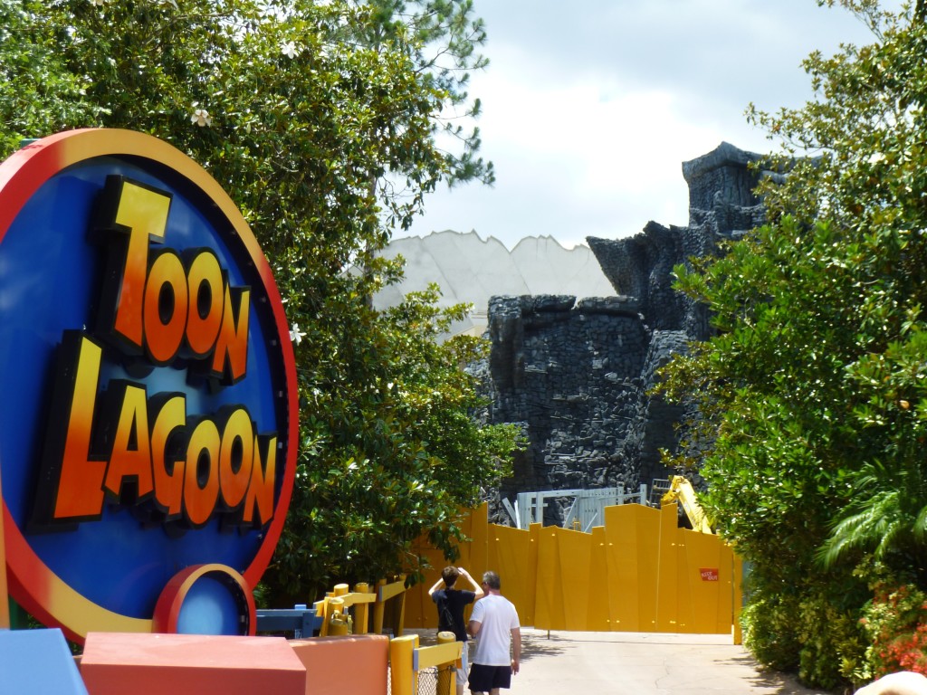 The view from Toon Lagoon bridge