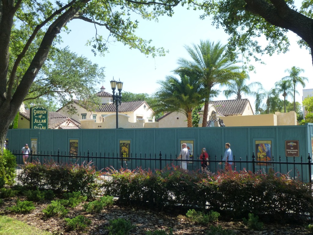 The construction walls are still up. One way to know this is not a new public attraction is that Universal is not in any hurry to complete it!
