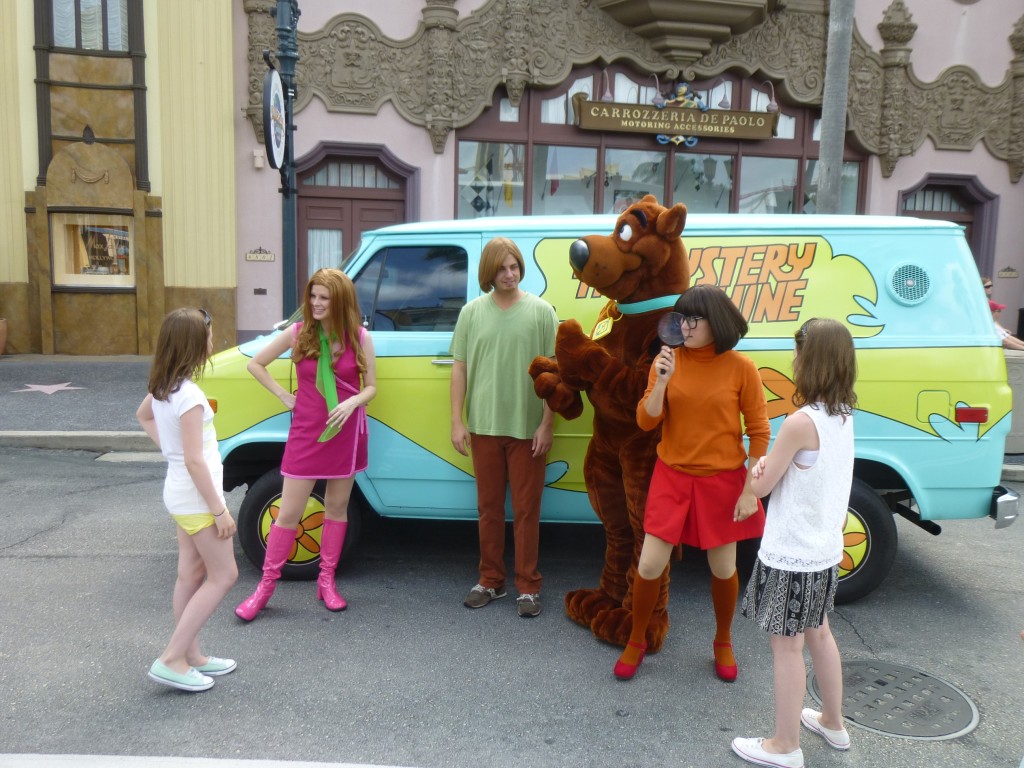 On the way out The Mystery Machine was on the case!
