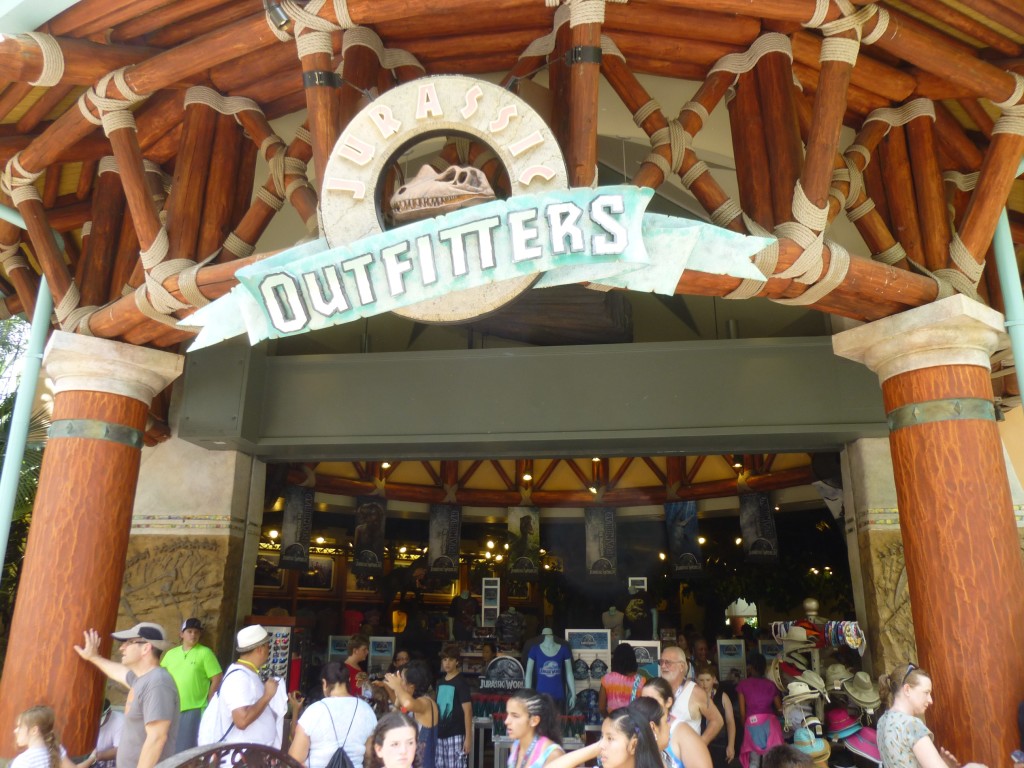 Jurassic Outfitters is located at the exit for the River Adventure ride, and is the biggest gift shop in Jurassic Park