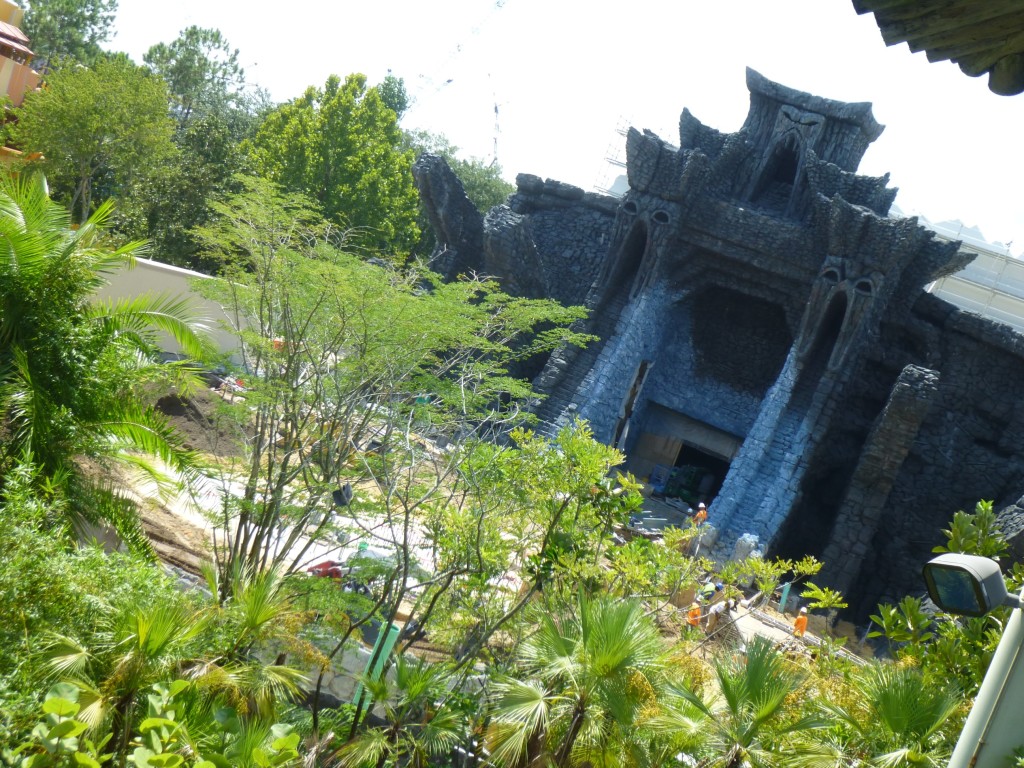 The view from the tower in Camp Jurassic