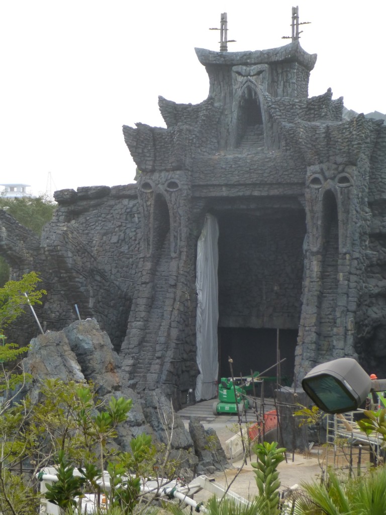 Temple gates from above