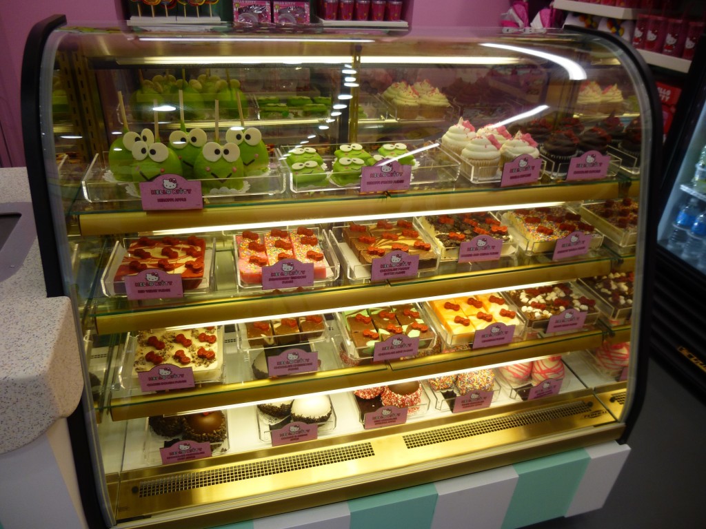 Yummy looking fresh desserts case