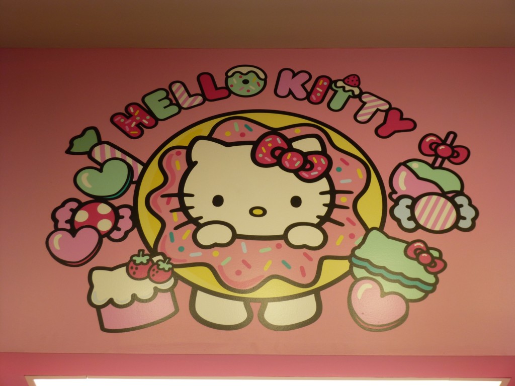 Hello Kitty treats sign