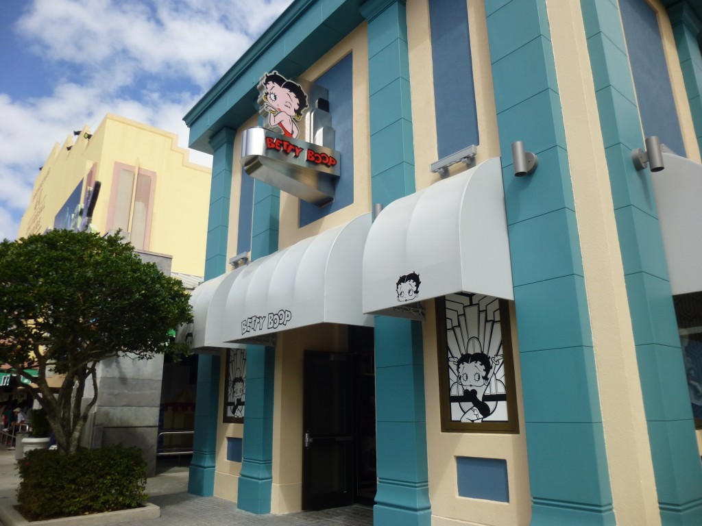 Betty Boop store back open on the other side of the building.
