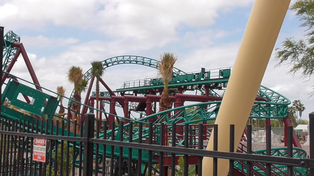 Closer view of Cobra's Curse track from Montu area