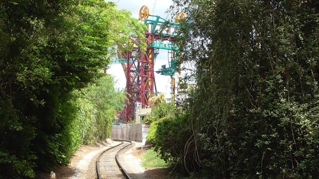 View from the railroad crossing in Africa as we leave the area