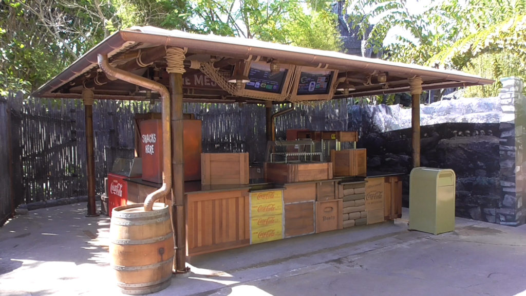 View of the new snack bar from the front