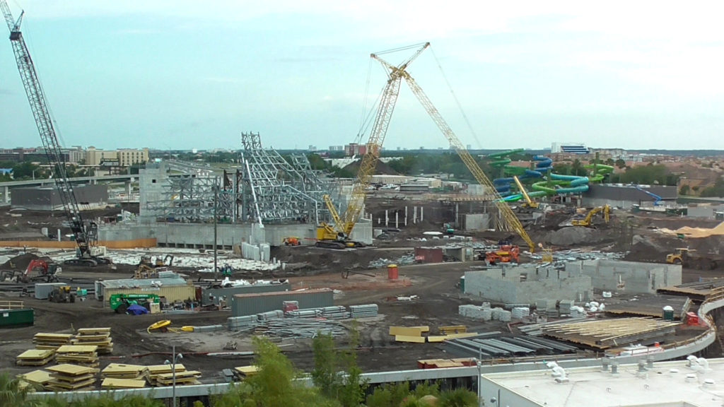 Water sides being installed on the right (south side of property near I-4)