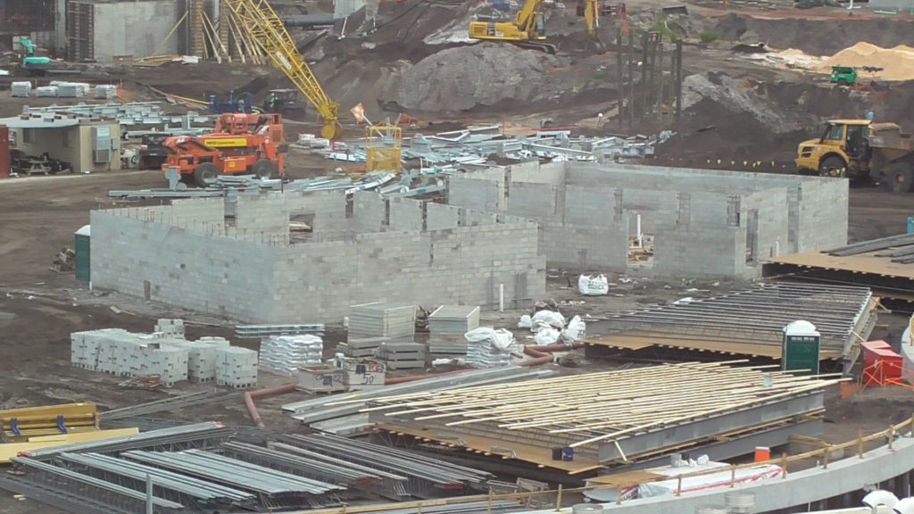 Smaller structures being built on north side of property (Cabana Bay side)