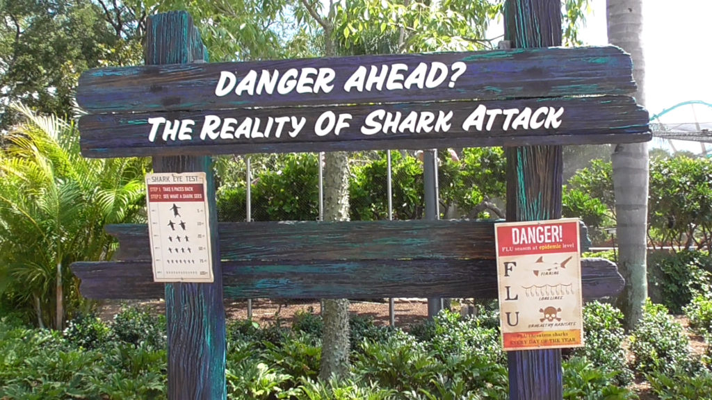 Teaches us in Florida how rare shark attacks is gonna be a hard sell