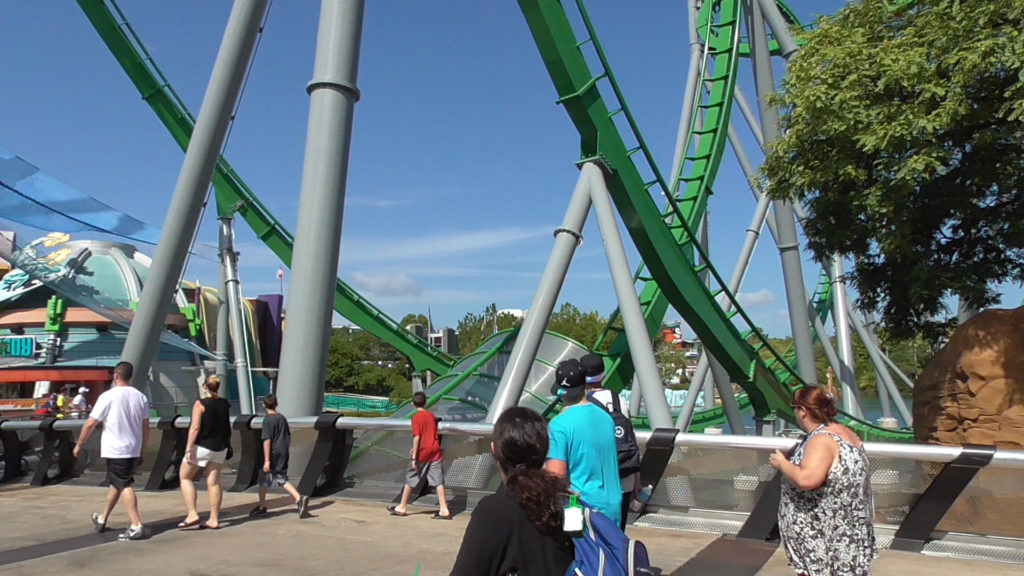 Walls down around the area and Marvel Super Hero bridge