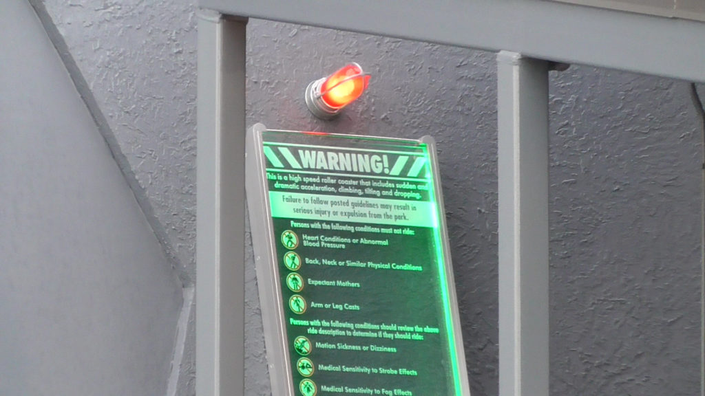 Ride Warnings sign
