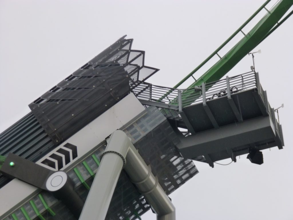 You can see the speaker installed below the opening that plays the roar sound effect