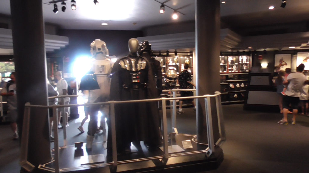 Inside the Star Wars gift shop
