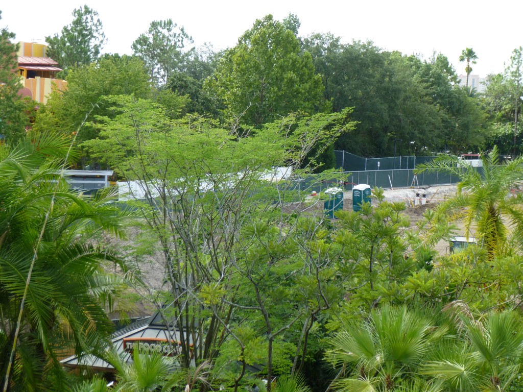 Porta-potties have been moved near the Toon Lagoon side, away from the action