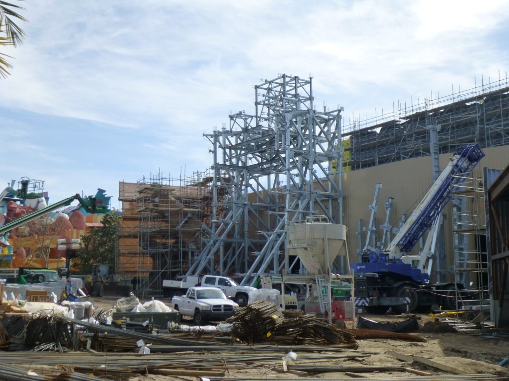 The view of the site over the fence. Note: all images taken from guest areas.