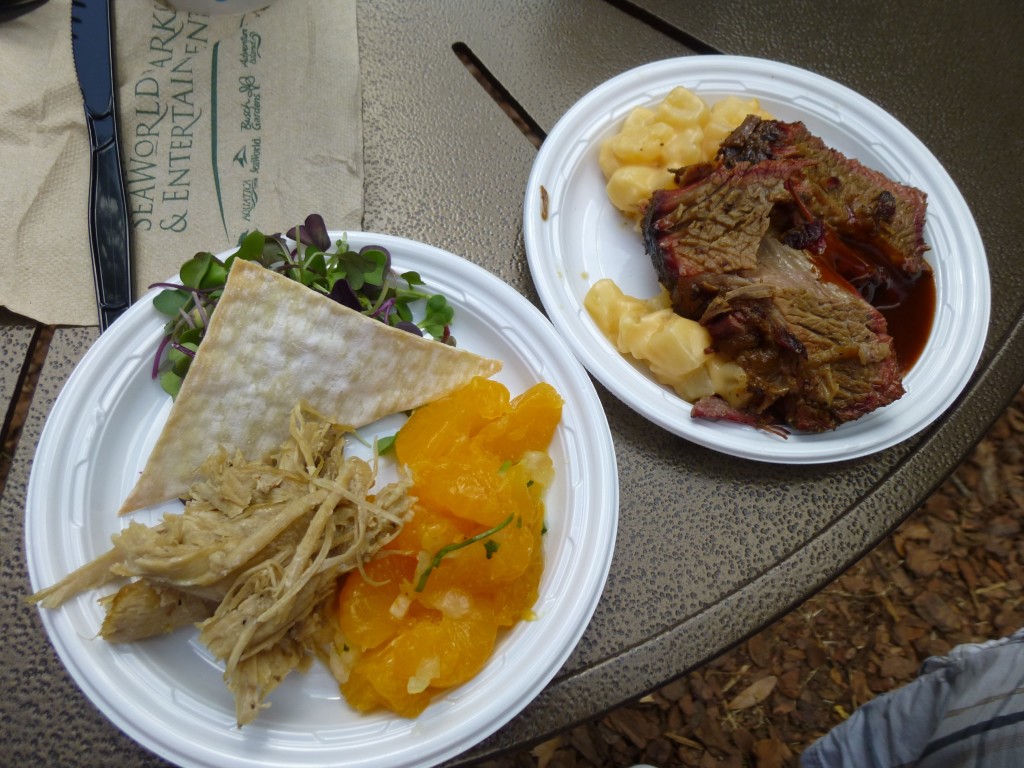 Some our favorite dishes: Deconstructed Duck Confit and Beef Brisket. Even though the mandarin oranges were just canned fruit this dish was great when eaten all together. And the Brisket was not only a filling option, but the barbecue sauce tasted great and the Smoked Gouda Potatoes were delicious as well.