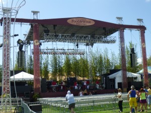 Large event stage for concerts