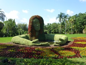 The Spirit of Spring is a massive topiary near the event, featuring more than 160,000!