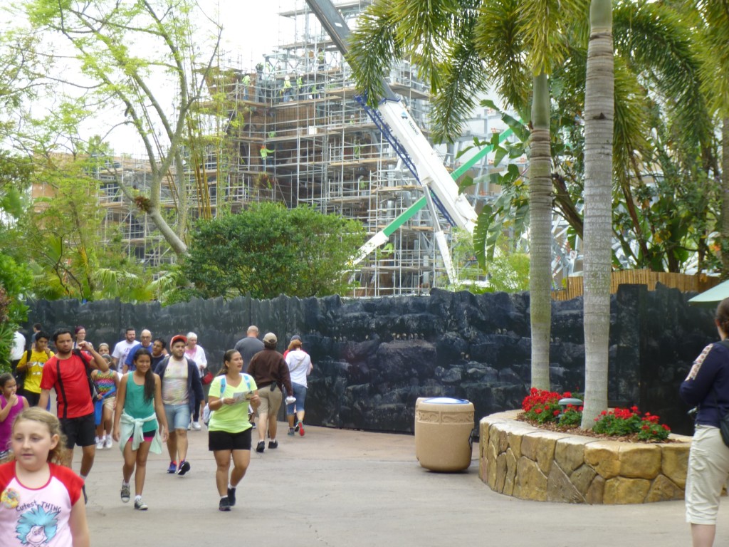Approaching the area from Jurassic Park