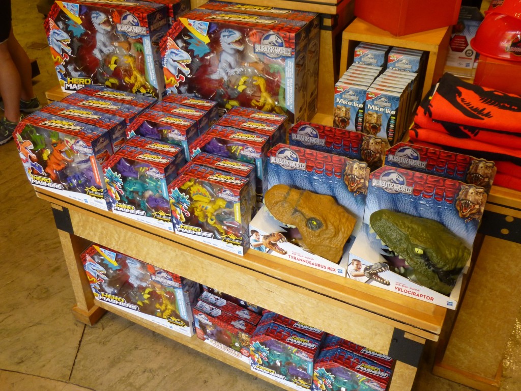 Toys toys toys! Jurassic World toys make it into the park!