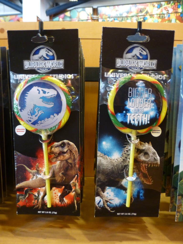 Exclusive Jurassic World lollipops with free sticker!
