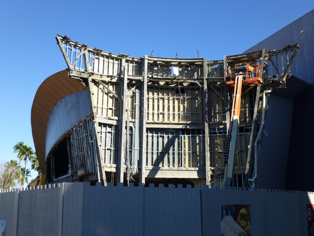 Shortly after NASCAR Cafe closed they ripped out the main sign and facade front