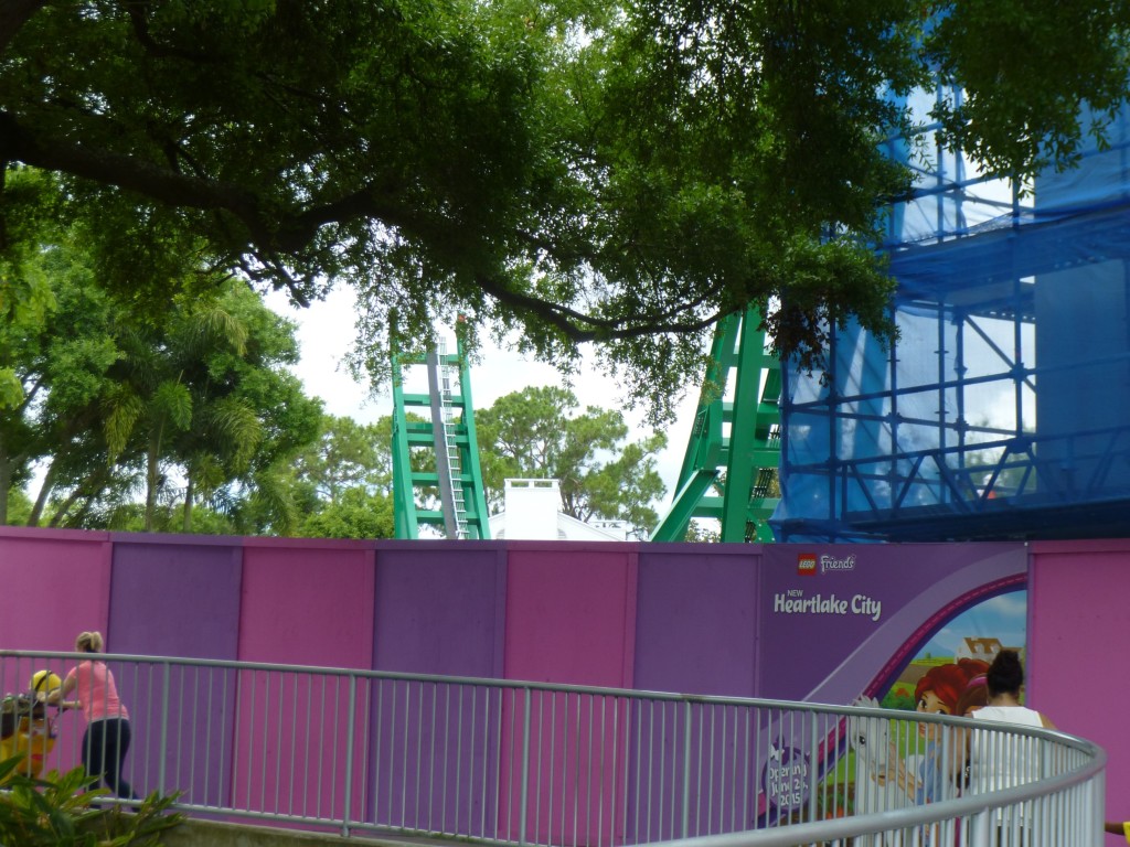 The disc coaster track seen from the ground