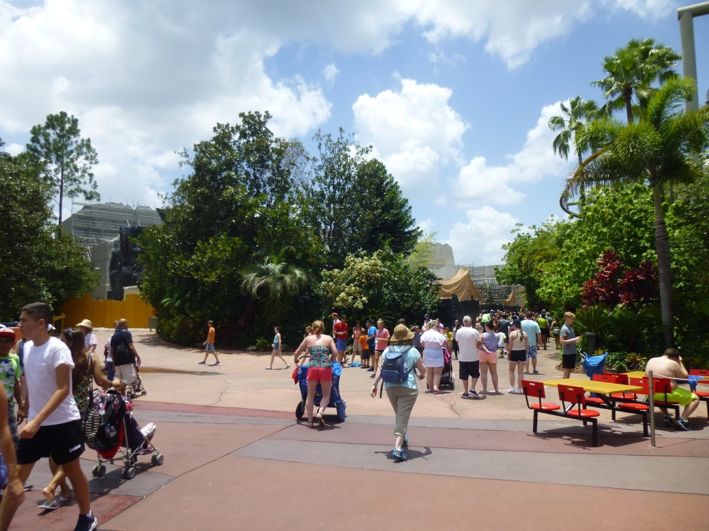 Wide view of the area standing in front of Ripsaw Falls