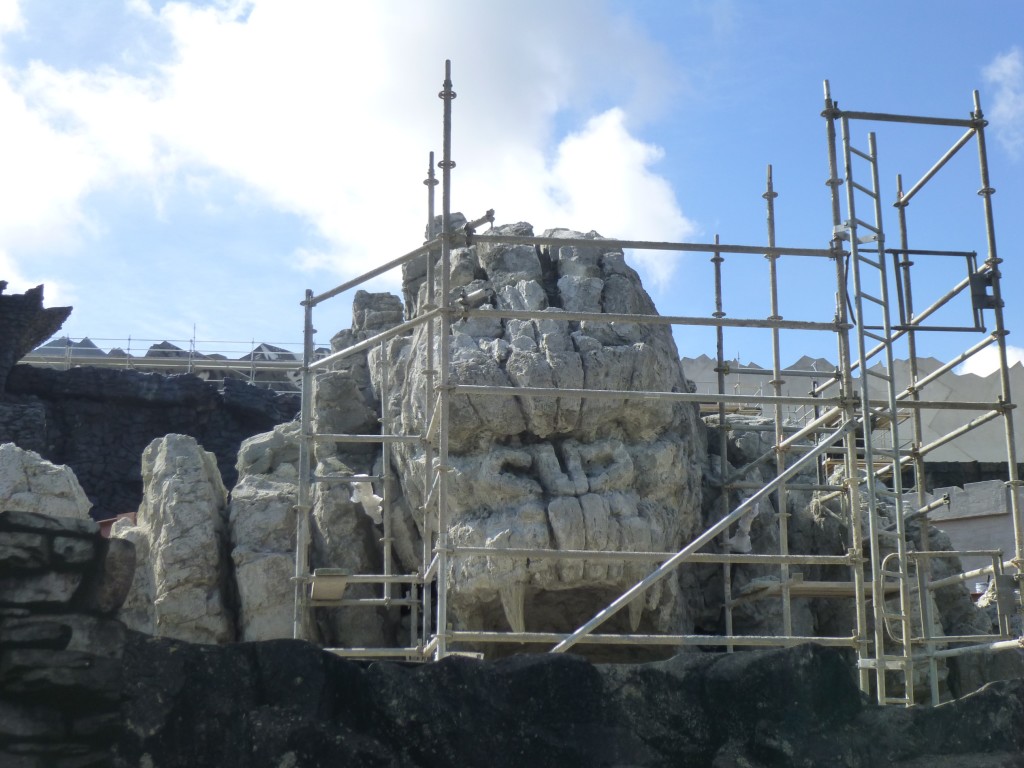 Detail of Kong's rock face