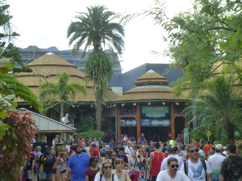 The view from Jurassic Park, with Kong looming over Thunder Falls