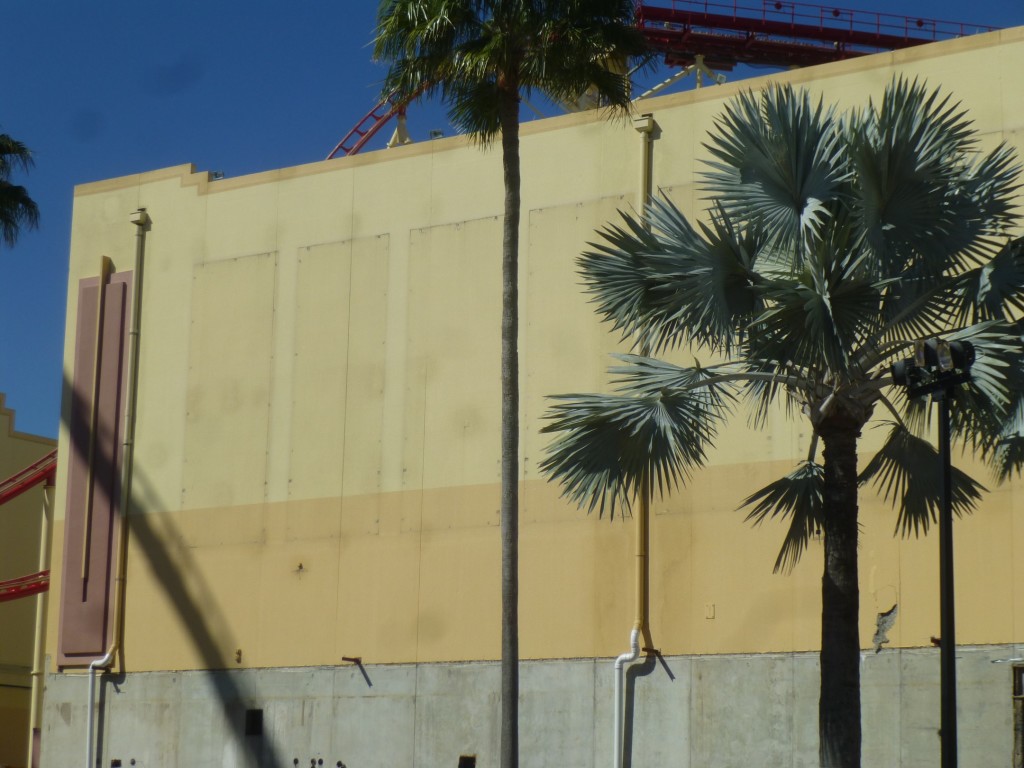 Long-time fading artwork of a sunset finally removed from the walls