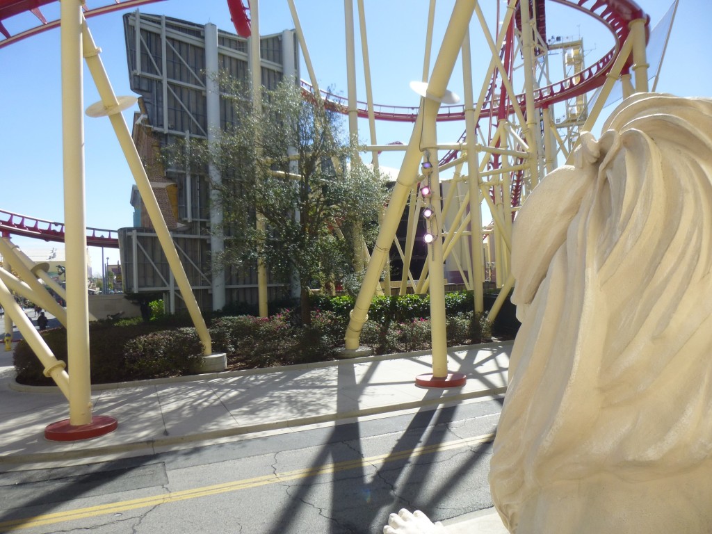 View from the Library facade looking back at old Twister queue