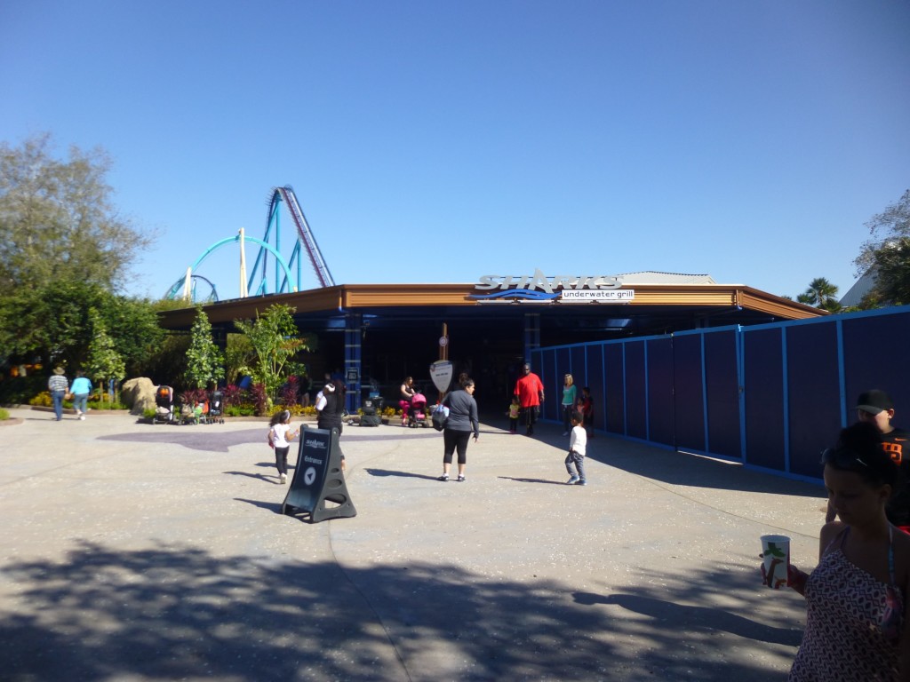 The view over Shark Encounter