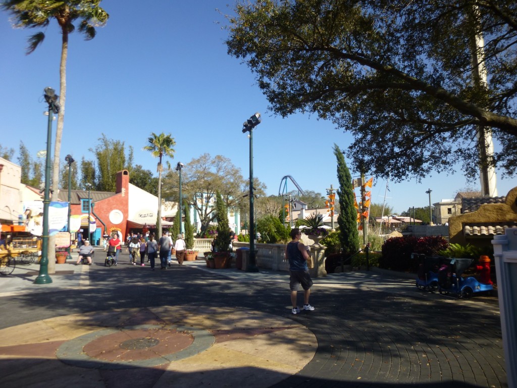 View of the tallest coaster in Orlando on the way out