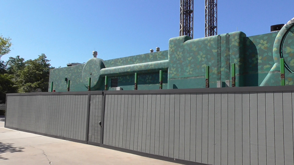 Lockers still missing from area and behind walls