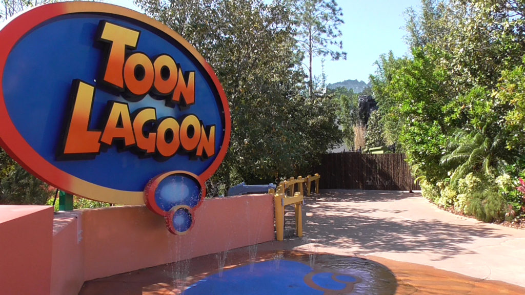 View from Toon Lagoon side. Building disappears behind the foliage