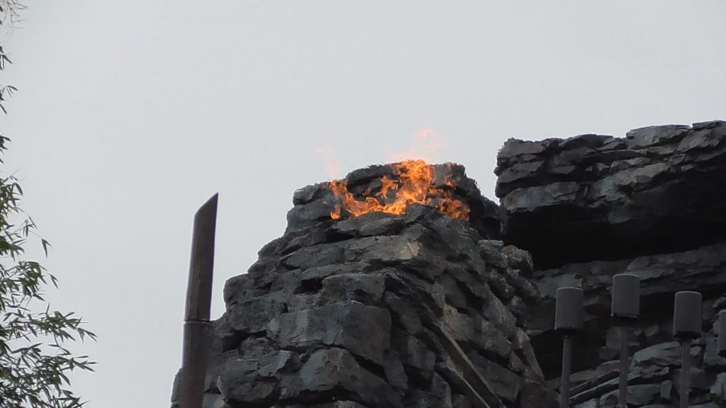 Fire on the temple