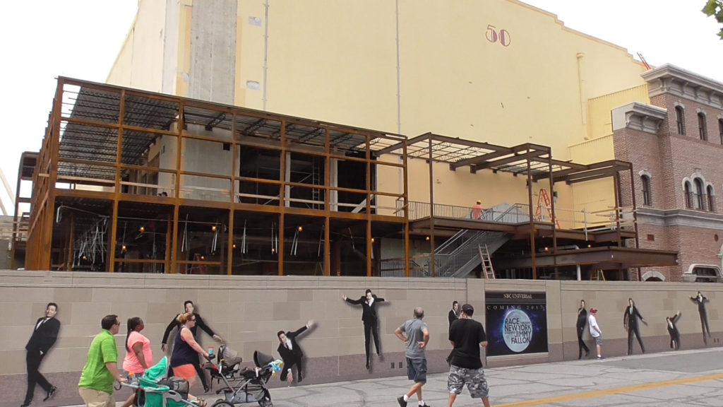 Stairs added near ride entrance area