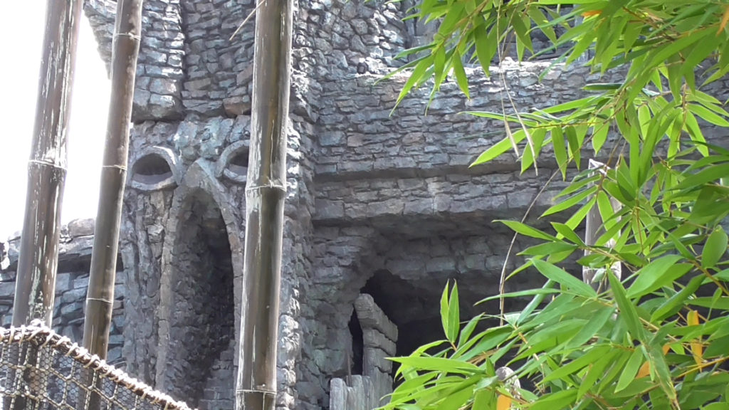 Minor work had been done to cover the LED strips in the eyes of the temple