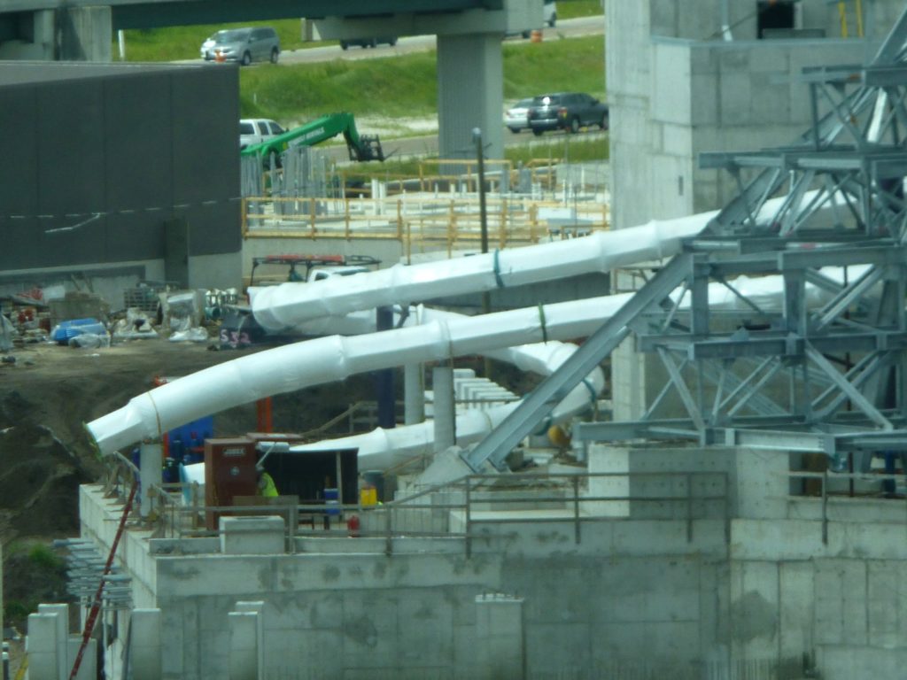 Closer view of tubes on left side