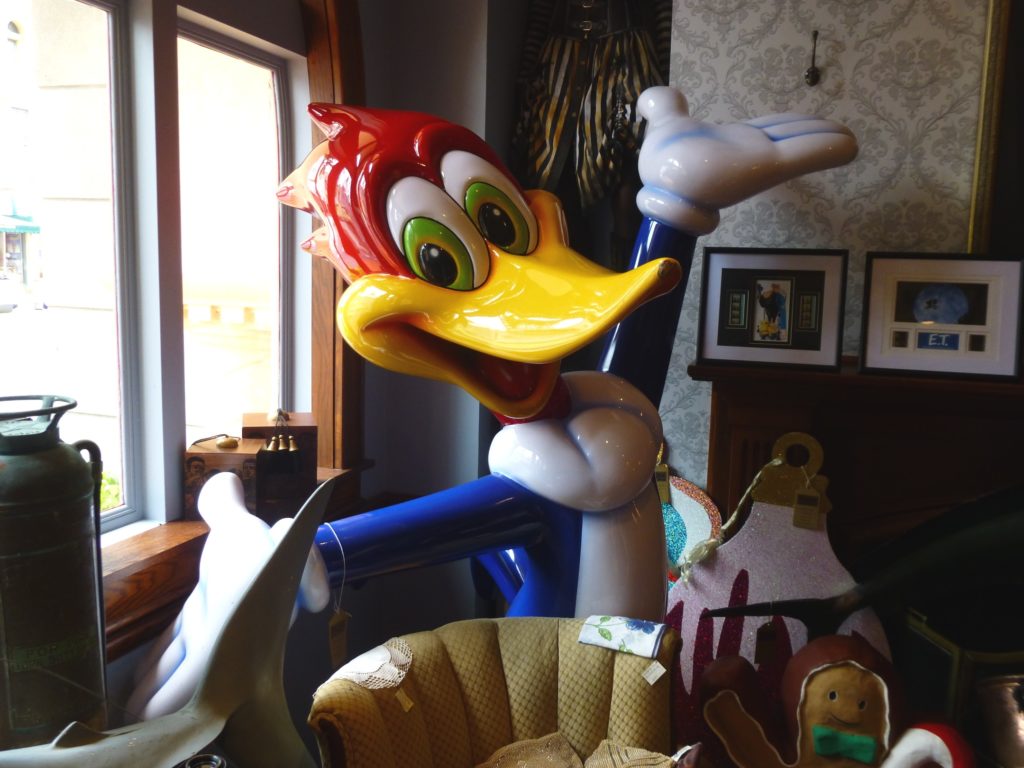 Or perhaps you're in the market for a gigantic 6-foot tall Woody Woodpecker!