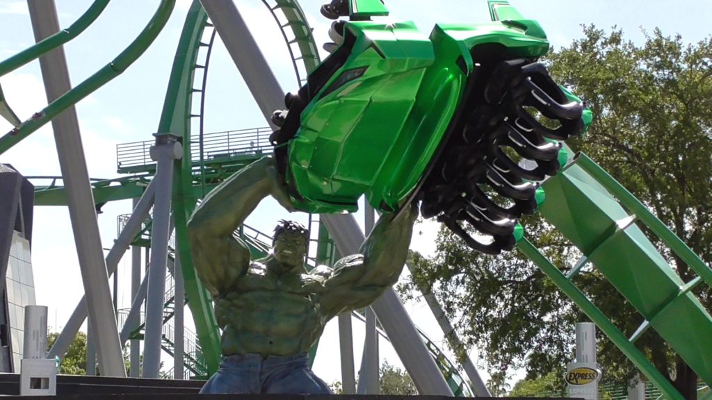 New full-size highly detailed Hulk sculpture is the centerpiece to the new entrance